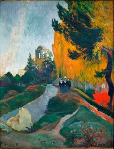 De Alyscamps (detail) door Paul Gauguin