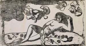 De Vrouw van de Koning door Paul Gauguin