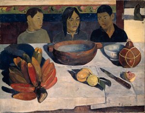De maaltijd bananen, 1891 door Paul Gauguin