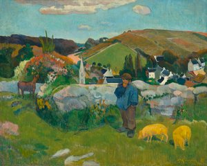 De varkenshoeder, 1888 door Paul Gauguin