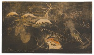 Het Universum wordt Gecreëerd, uit de Noa Noa Suite door Paul Gauguin