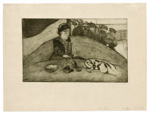 De vrouw met vijgen door Paul Gauguin