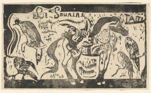 Titelpagina voor "Le Sourire" door Paul Gauguin