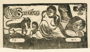 Titelpagina voor "Le Sourire" door Paul Gauguin