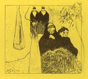 Volpini Suite: Oude vrouwen van Arles door Paul Gauguin