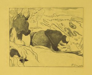 Wasvrouwen door Paul Gauguin
