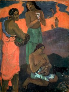 Vrouwen aan de kust De Moederlijkheid, 1899 door Paul Gauguin