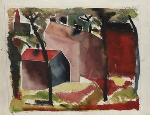 Huizen door Paul Gaulois