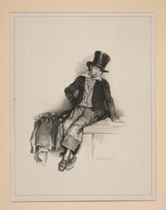 (STUDIE VAN door Paul Gavarni