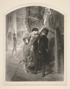(La Cantonnade) door Paul Gavarni