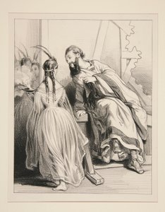 (Le Grand Pretre) Donne-moi de ton feu sacre, Celestine door Paul Gavarni