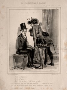 Carnaval, 1841 door Paul Gavarni