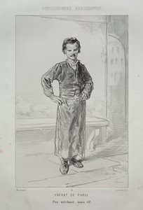 Kind van Parijs door Paul Gavarni