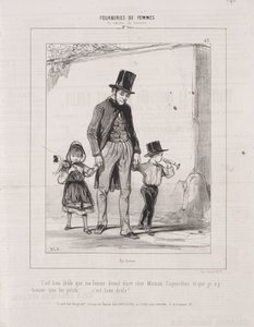 Fourberies de Femmes: En matière de sentiment, 1842 door Paul Gavarni