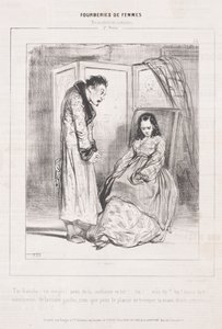 Fourberies de Femmes: En matière de sentiment, 1842 door Paul Gavarni