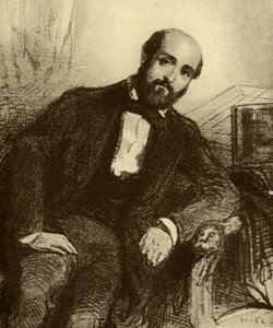 Henry Murger (1822-61) door Paul Gavarni