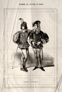 Histoire du Costume en France: Rechters door Paul Gavarni