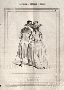 Histoire du Costume en France: Parisiens, 1843 door Paul Gavarni