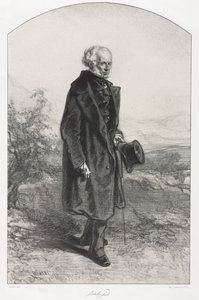 Jean Baptiste Isabey door Paul Gavarni