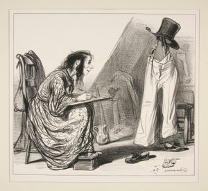De Schilderkunst door Paul Gavarni
