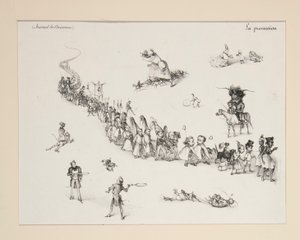 De processie van de duivel door Paul Gavarni