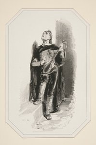 De Serenade door Paul Gavarni