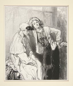Le sommeil de l door Paul Gavarni