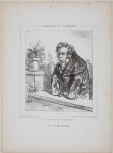 Les Invalides du Sentiment (De Invaliden van het Sentiment): Was een "jonge hoofdrolspeler". door Paul Gavarni