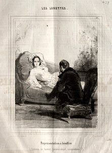 Les Lorettes, 1842 door Paul Gavarni