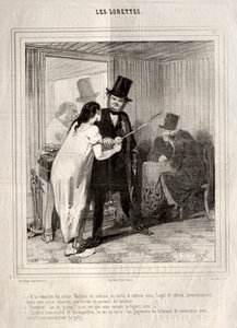 Les Lorettes, 1842 door Paul Gavarni