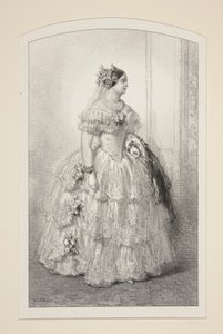 Mevrouw de Prinses Mathilde door Paul Gavarni