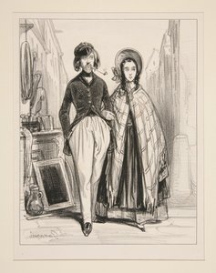 Monsieur en Madame Ernest... door Paul Gavarni