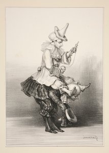 Paillasse en Pierrot door Paul Gavarni