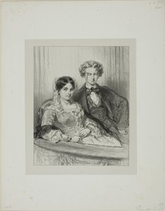 Hier en daar: Phèdre in het Théâtre-Français... door Paul Gavarni