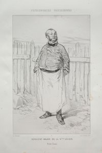 Sergeant-majoor van het N-de Legioen door Paul Gavarni