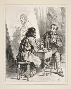 Sint-Pieter, mijn vriend, u bent eraan! door Paul Gavarni