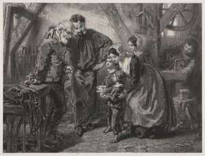 De Verjaardag van de Arbeider door Paul Gavarni