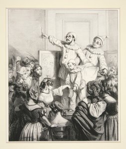 Een Tombola. Nummer 43 heeft Gewonnen door Paul Gavarni