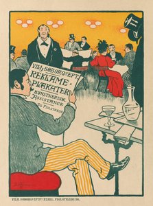Meesters van de Poster: Poster voor Tentoonstelling van Artistieke Posters van Wilhelm Söborg door Paul Gustav Fischer (Danish