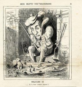 Karikatuur van Charles IX in Le Charivari