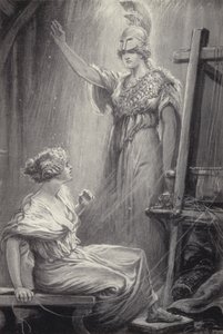 Athene en Arachne