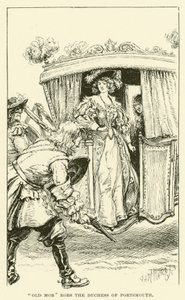 "Old Mob" berooft de hertogin van Portsmouth (gravure)