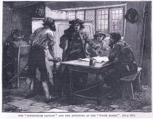 De Nottingham-kapitein en de agitatoren bij het Witte Paard AD 1817