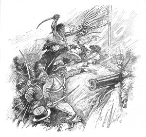 Ze streefden ernaar de wal te beklimmen, 1902 door Paul Hardy