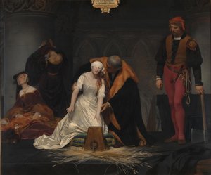 De Executie van Lady Jane Grey, 1833 door Paul Delaroche
