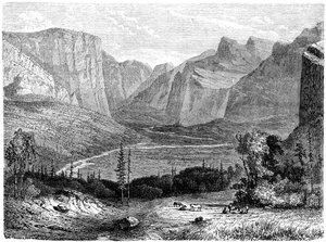 Yosemite Valley, Californië, 19e eeuw door Paul Huet