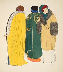 Drie Jassen uit Les Robes de Paul Poiret gepubliceerd 1908