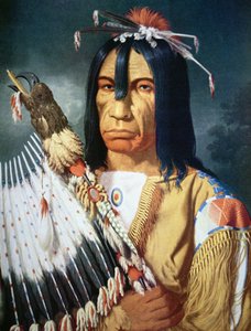 Inheemse Amerikaanse Chief van het Cree-volk van Canada