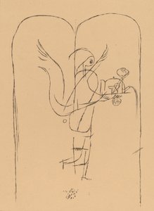 Een Genie Serveert een Klein Ontbijt, 1920 door Paul Klee