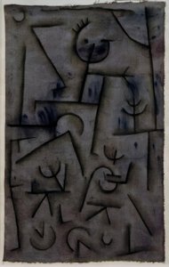 Bacchanaal in Rode Wijn door Paul Klee